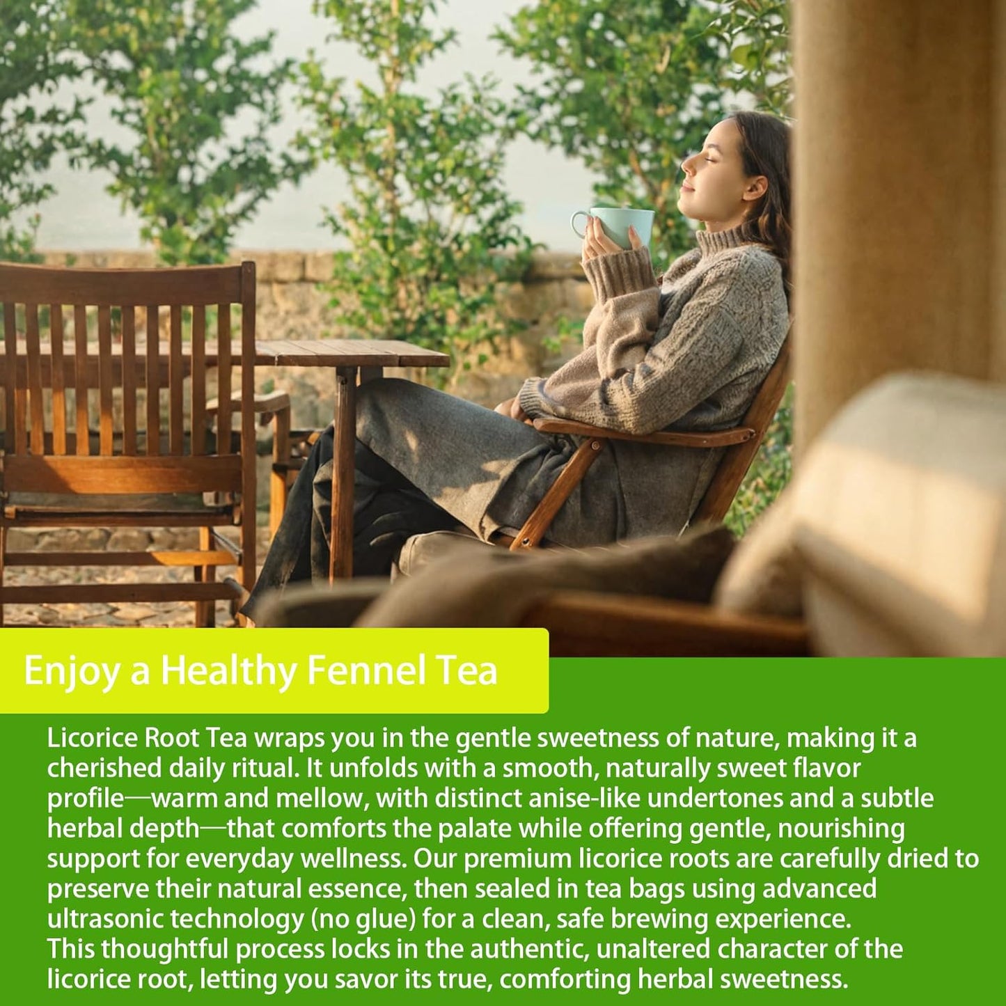 Samcci - Licorice Root Tea, Premium 40 Licorice Root Tea Bags -Natural Sweet - Non-GMO - Naturally Caffeine-free - Soothes Digestion & Promote Respiratory Health