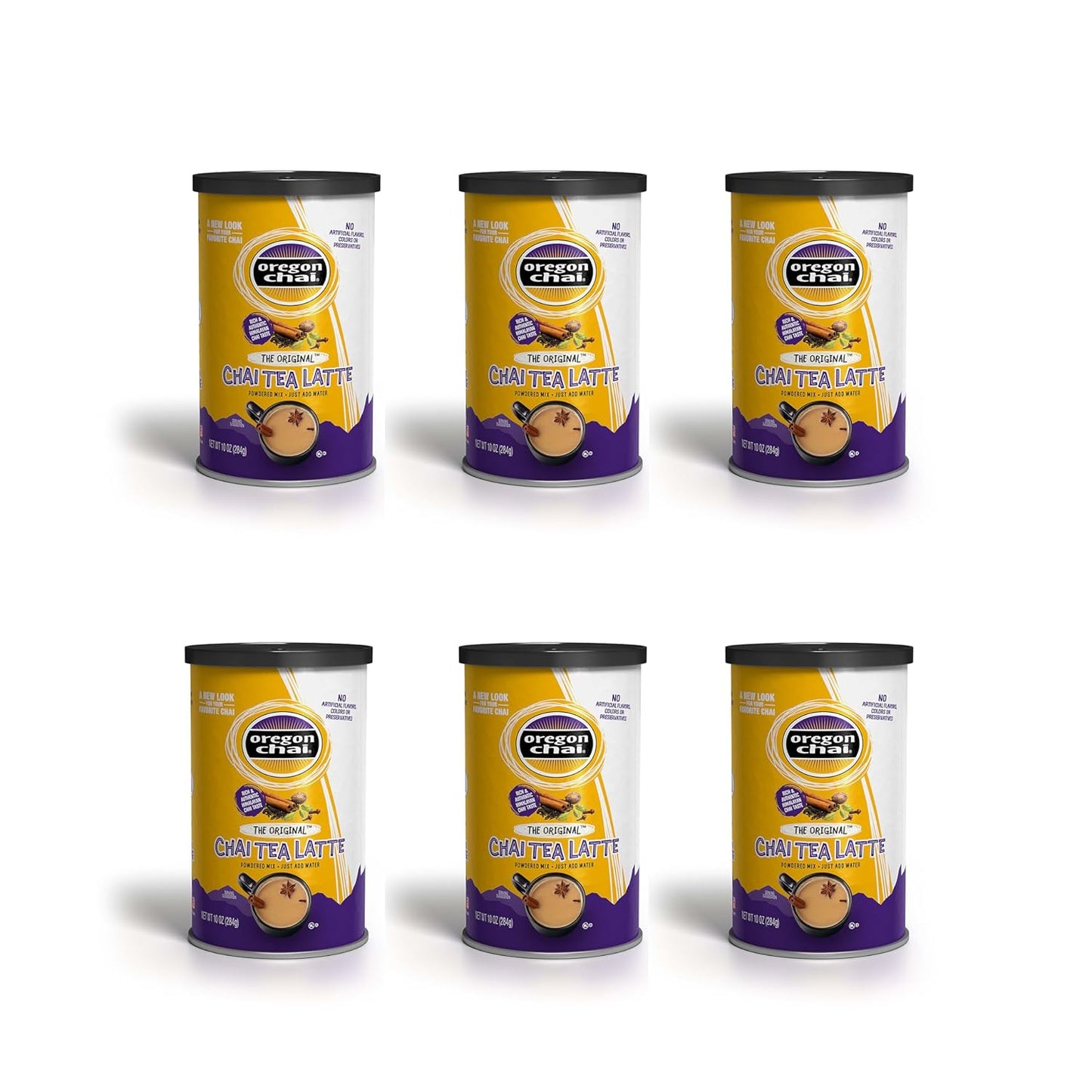 Oregon Chai Original Dry Chai Latte Mix, 10 Ounces (Pack of 6)