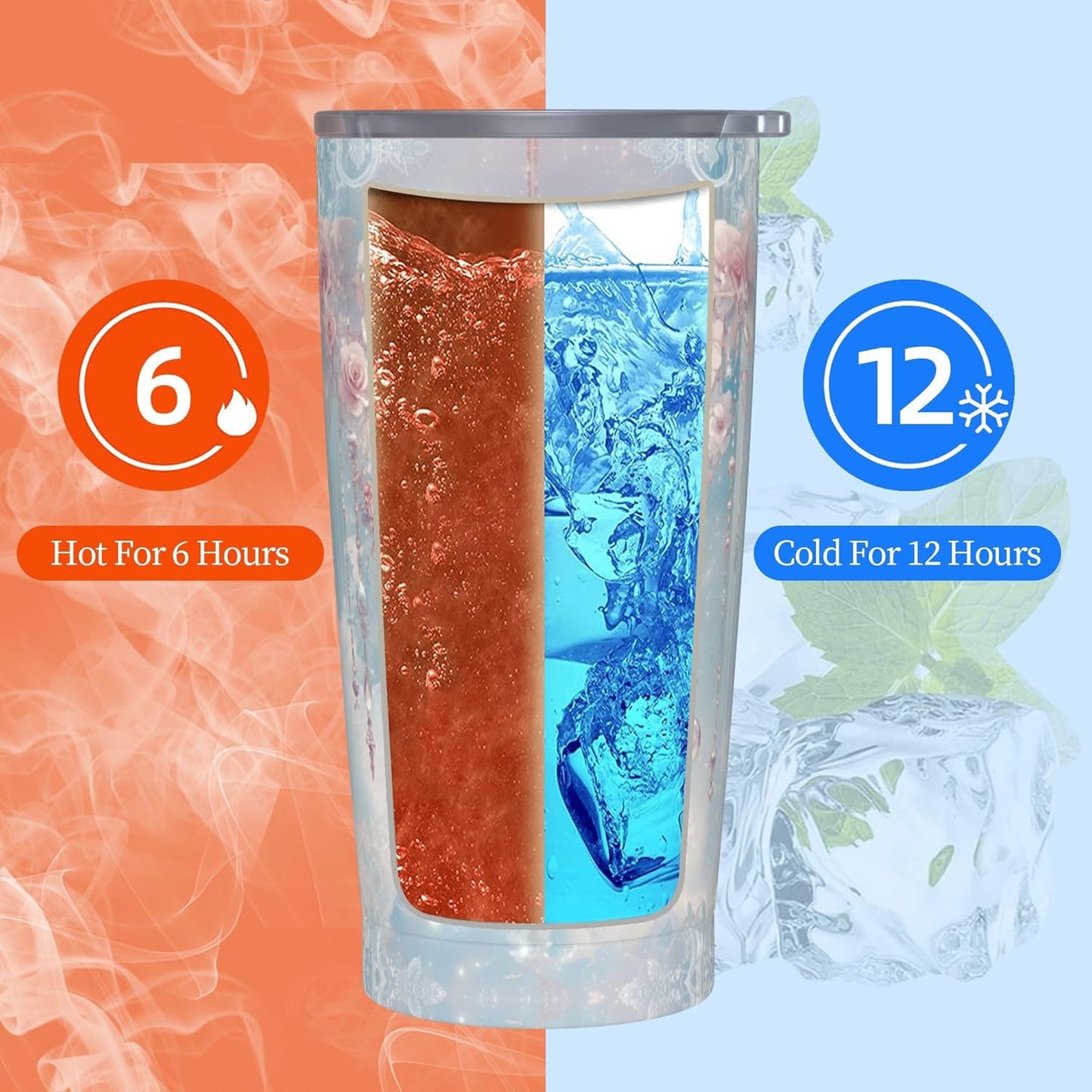 Moon Tumbler with Lid and Straw 20oz Coffee Tumblers Leakproof Stainless Steel Travel Mug Vacuum Insulated Cup for Iced and Hot