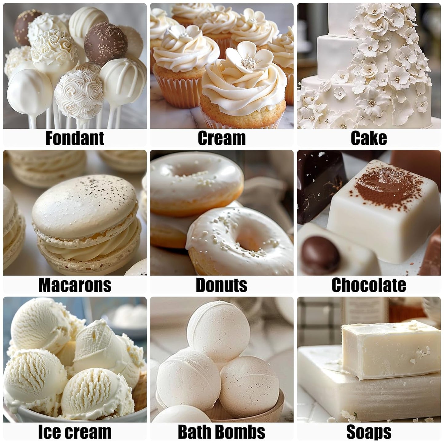 Oil Based Food Coloring for Chocolate - 50ml White Upgraded Edible Oil Based Food Dye for Cake Decorating, Icing Frosting, Fondant, Baking, Candy Melts, Cookie, Meringues - 1.69 Fl.Oz Bottles