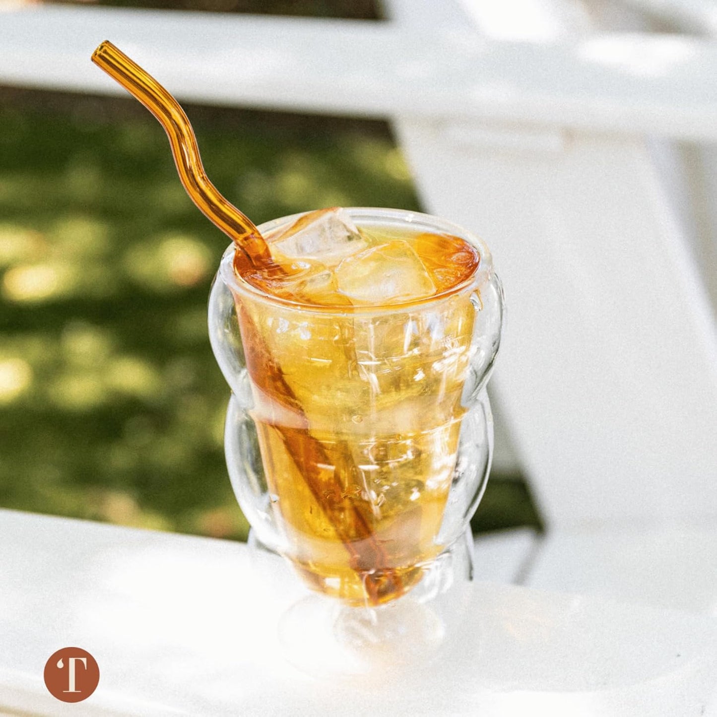 Glass Cloud cups 12 oz Double Wall Insulated Glass Cups - heat-resistant borosilicate glass -perfect for iced teas, lattes, and all your favorite sips (Pink)