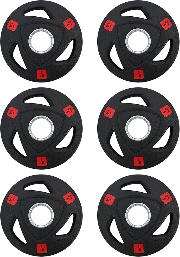 Signature Fitness Vinyl Coated Cast Iron Plate Weight