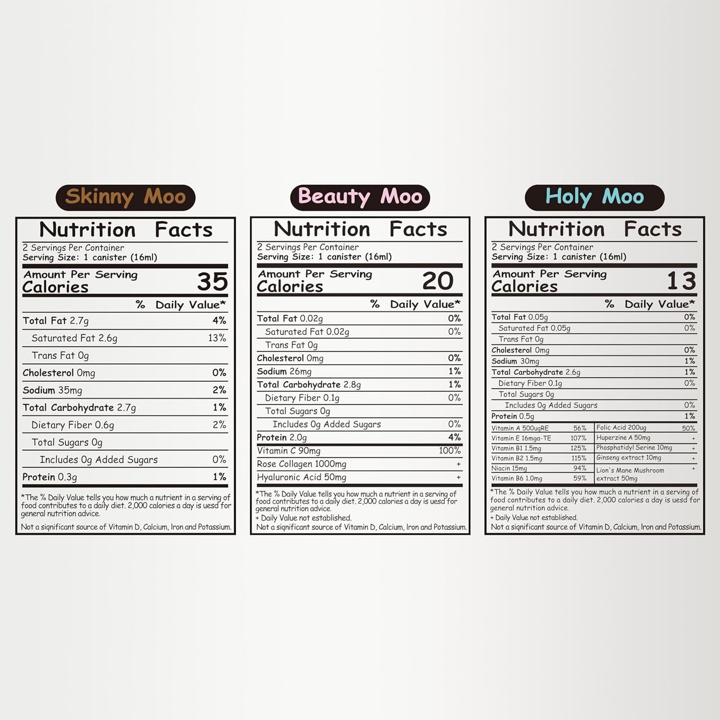 Coffee to the Moo Nitro Cold Brew Coffee Concentrate, Mix Pack (KETO, Collagen & Mushroom Coffee), Instant Hot or Iced, Pocket/Purse Sized & Travel Friendly, No Refrigeration, 6 Cups