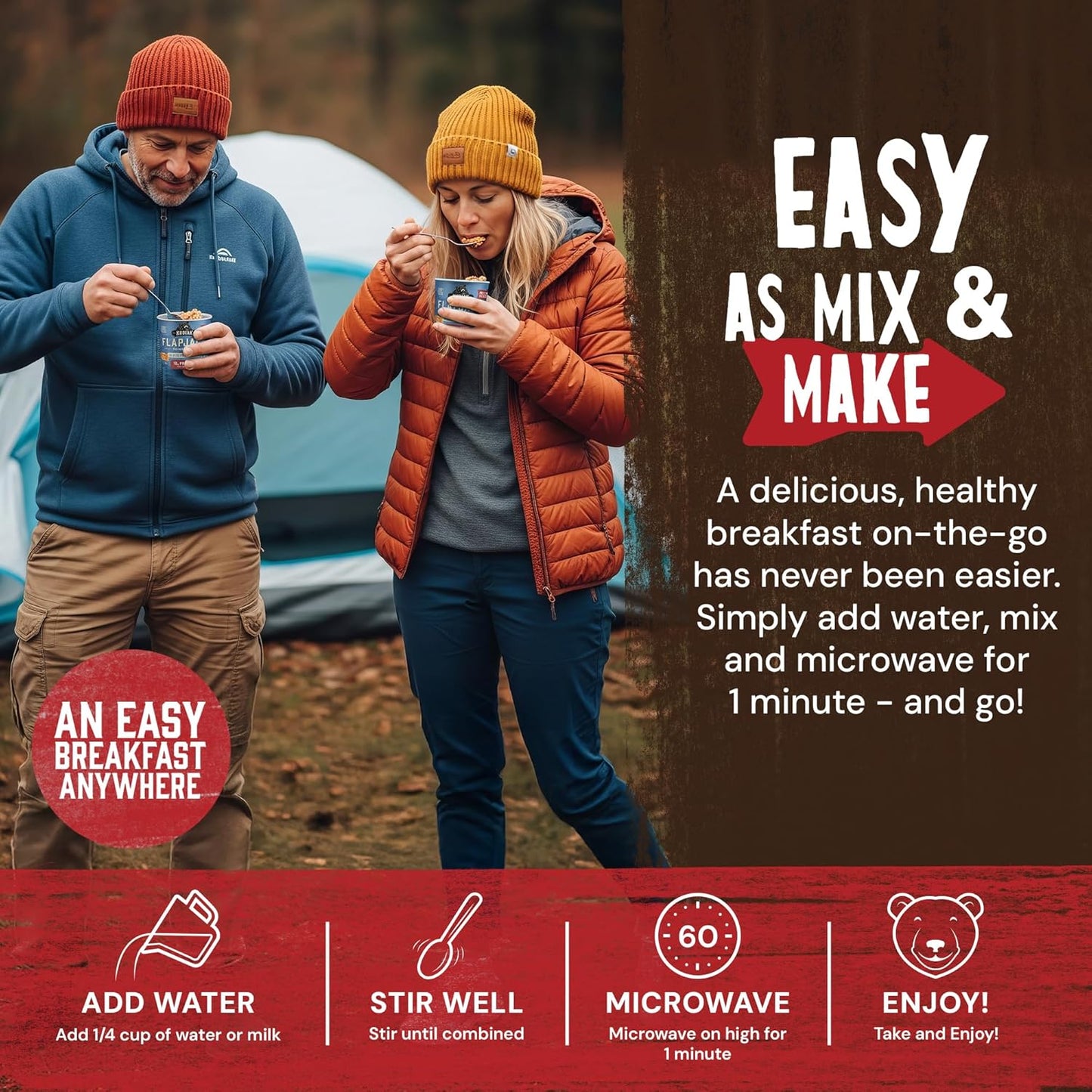 Kodiak Cakes Pancake On the Go, Blueberry and Maple, 2.16 Ounce (Pack of 12)