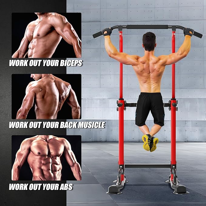 soges Power Tower Pull Up Bar Station