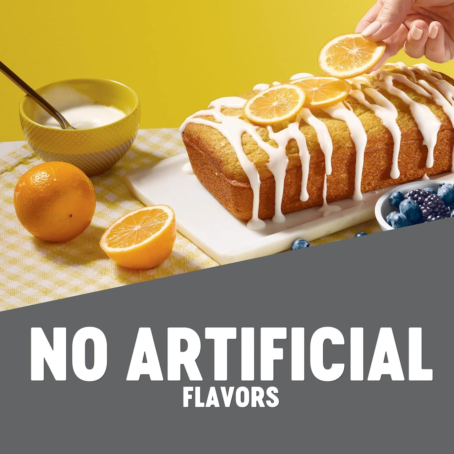 Krusteaz Meyer Lemon Pound Cake Mix with Lemon Glaze Mix, 16.5-Ounce Box (Pack of 12)