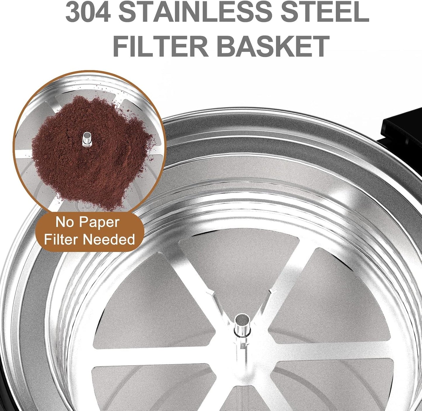 Valgus Commercial Coffee Urn 32-Cup 6L Stainless Steel Large Coffee Maker with Percolator Electric Hot Water Dispenser for Party, Office, Wedding