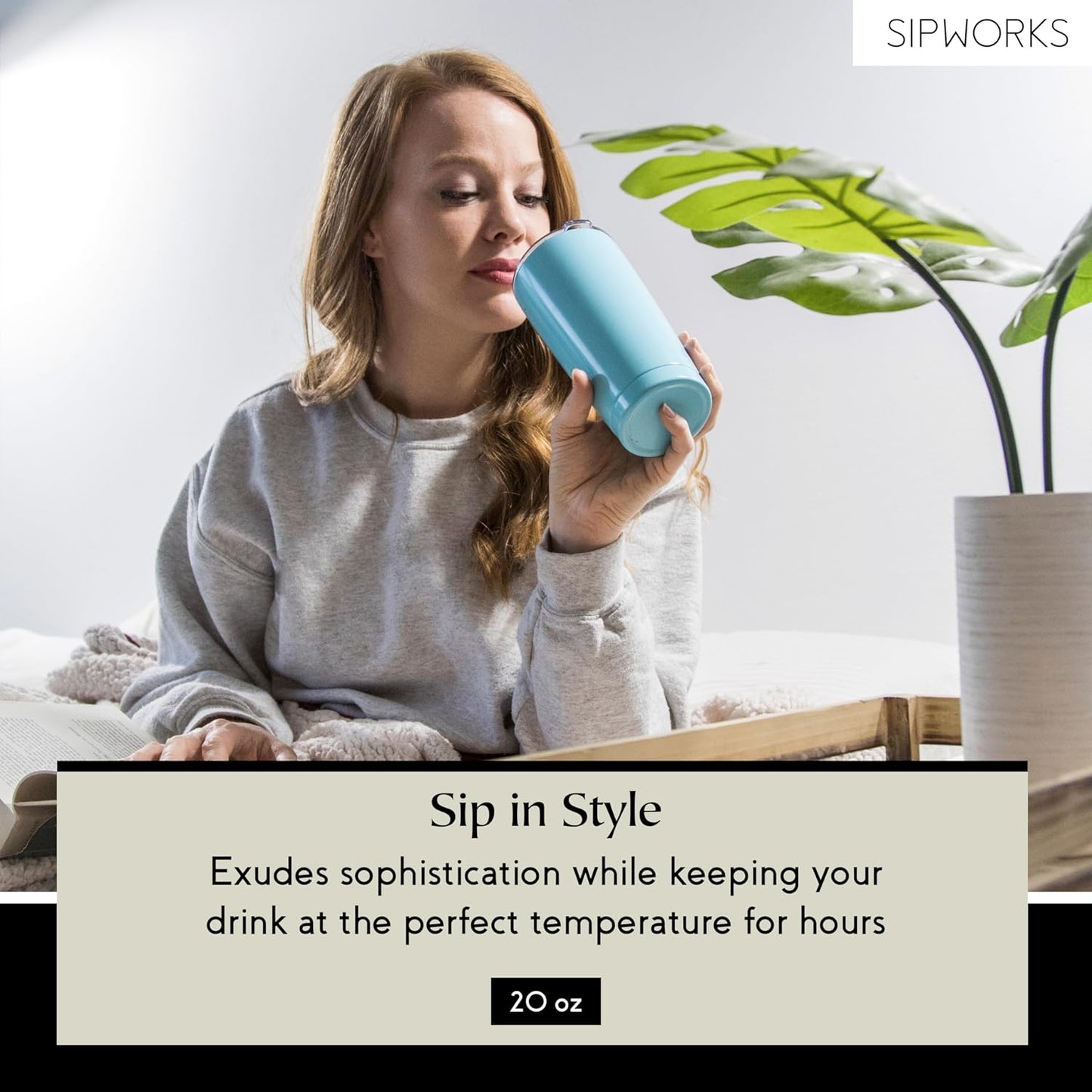 Stainless Steel Coffee Tumbler: Double-Wall Vacuum Insulated Spill-proof Travel Mug Metal Coffee Cup with Lid, 20-Ounce Gray Marble