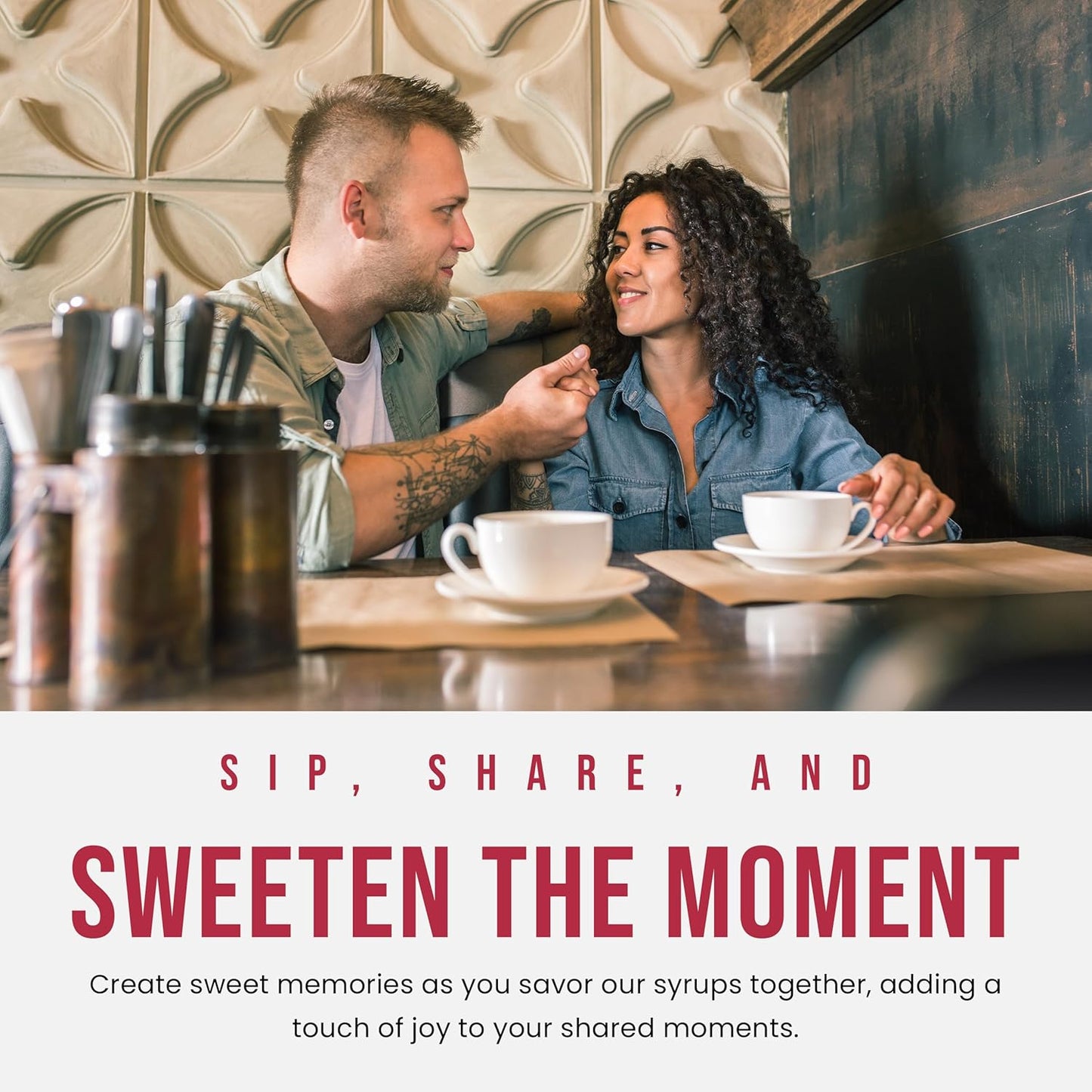 Summer Variety Syrup 6 Pack - Chocolate Macadamia Nut, Pineapple, Coconut, Mango, Guava & Passion Fruit Syrups For Coffee,Italian Soda, Lattes, Frappes With 6 Jimoco Pump Dispensers