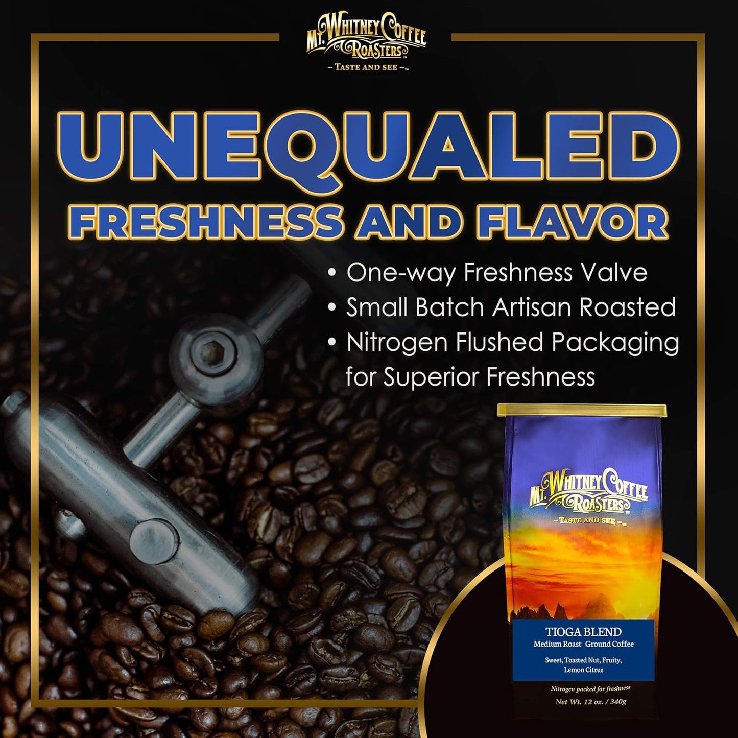 Mt. Whitney Tioga Blend Coffee (Ground, 12 Oz)