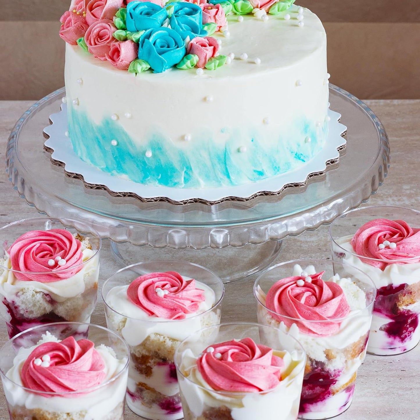 Twisweet White Pearl Sprinkles for Cake Decorating, Edible Sugar Pearls for Baking, Mix Size, Cake Topper Cupcake Cookie Ice Cream Dessert Decorations, Valentines Birthday Christmas Wedding Supplies (130g/4.58oz)