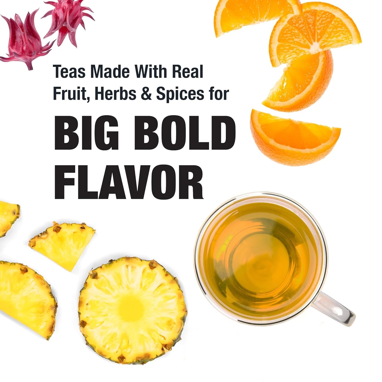 Tiesta Tea Maui Mango, Loose Leaf, Mango Pineapple Herbal Tea, Premium Non-Caffeinated Fruit Blend, Makes Hot or Iced & Brews Up to 25 Cups, 2.2 Ounce Resealable Pouch