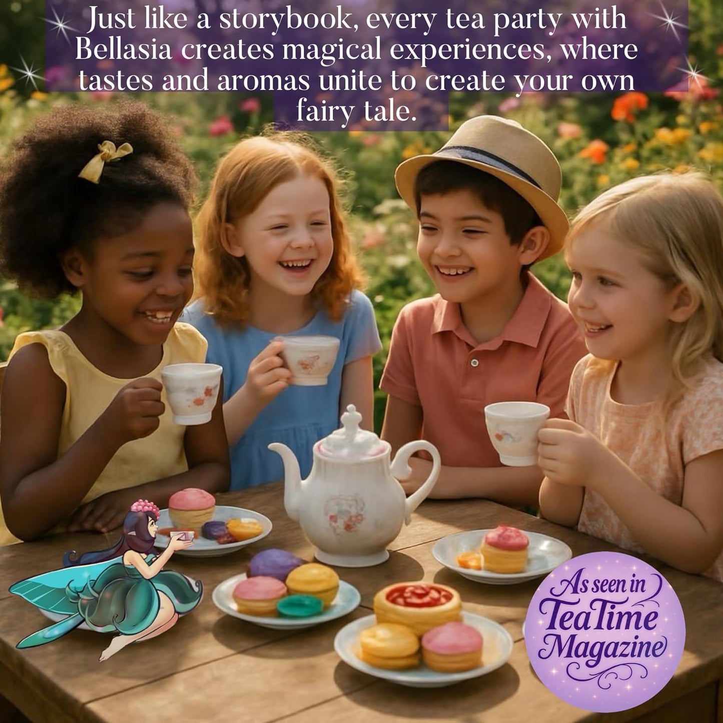 Bellasia Tea Berry Bliss for Kids Using Real Fruit Pieces - Caffeine Free Herbal Tea Blend with Real Ingredients & Balanced Flavor- Add Loose Leaf Tea to Your Child’s Routine for A Fun & Tasty Drink. 20-25 cups
