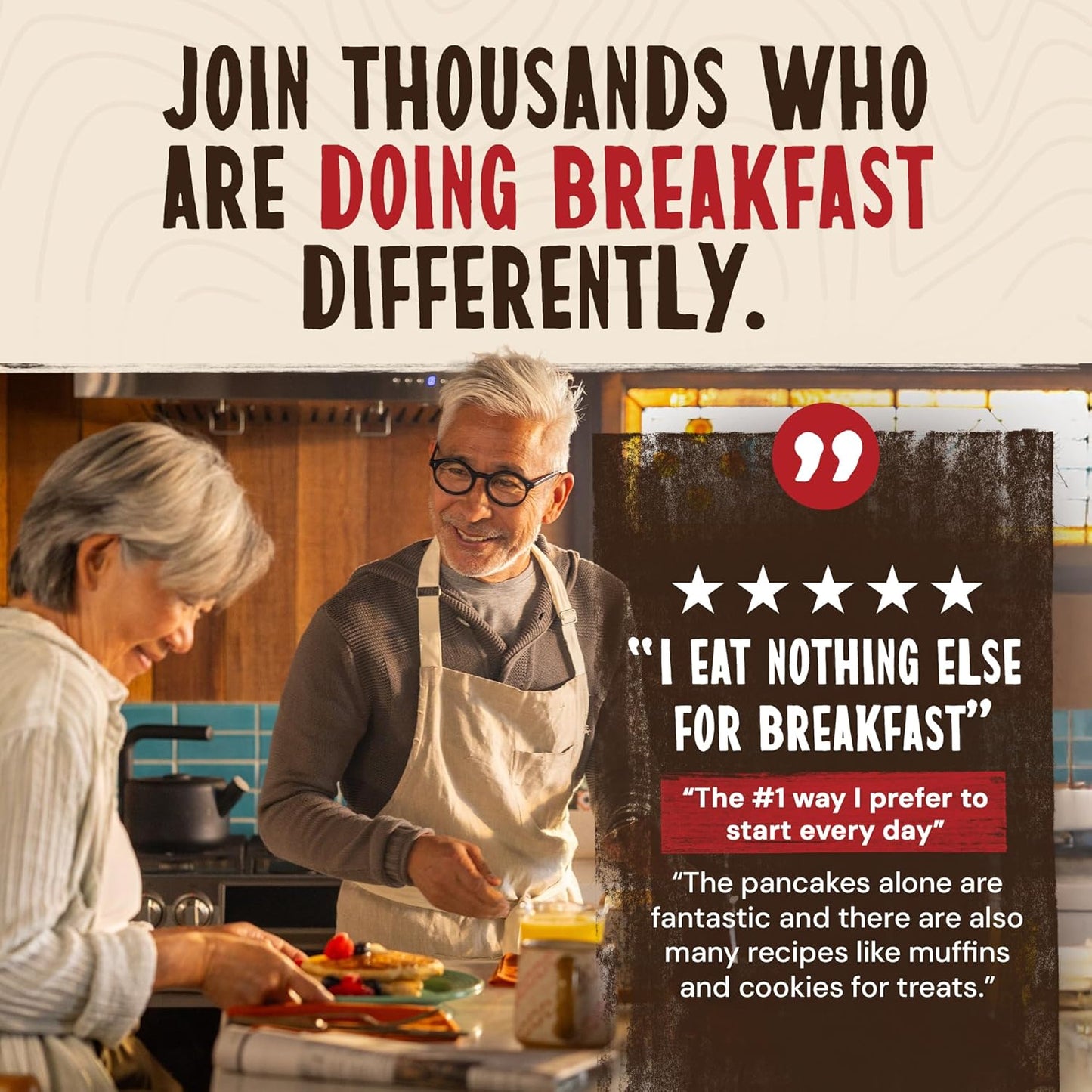 Kodiak Cakes Protein Pancake Power Cakes, Flapjack and Waffle Baking Mix, Buttermilk, 20 Oz, (Pack of 6)