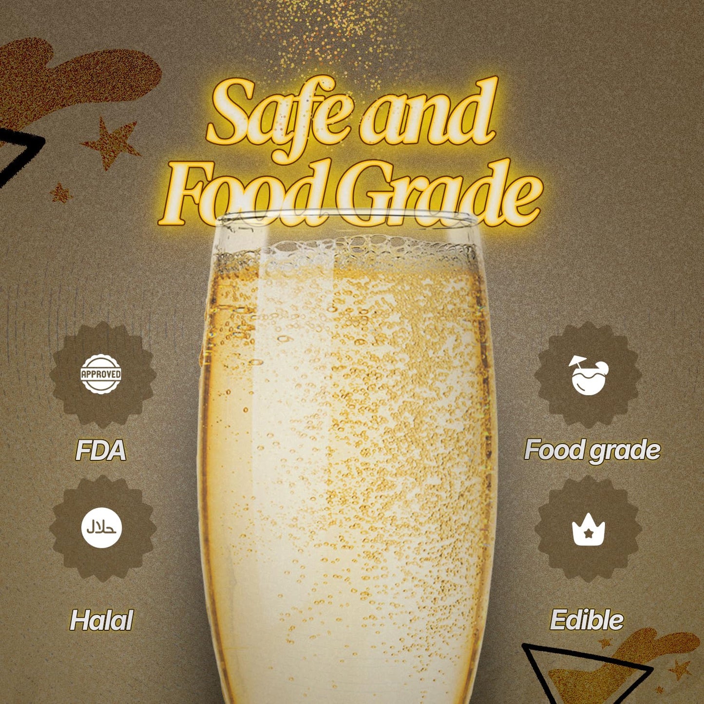 BeePoint Iridescent Edible Glitter for Drinks 15g - Food Grade, Vibrant Color Shimmer Powdered Dust for Drinks, Cocktails, Cake Decorating, Baking, Chocolates, Candy, Sweets, & Cookies - Vegan & Gluten Free