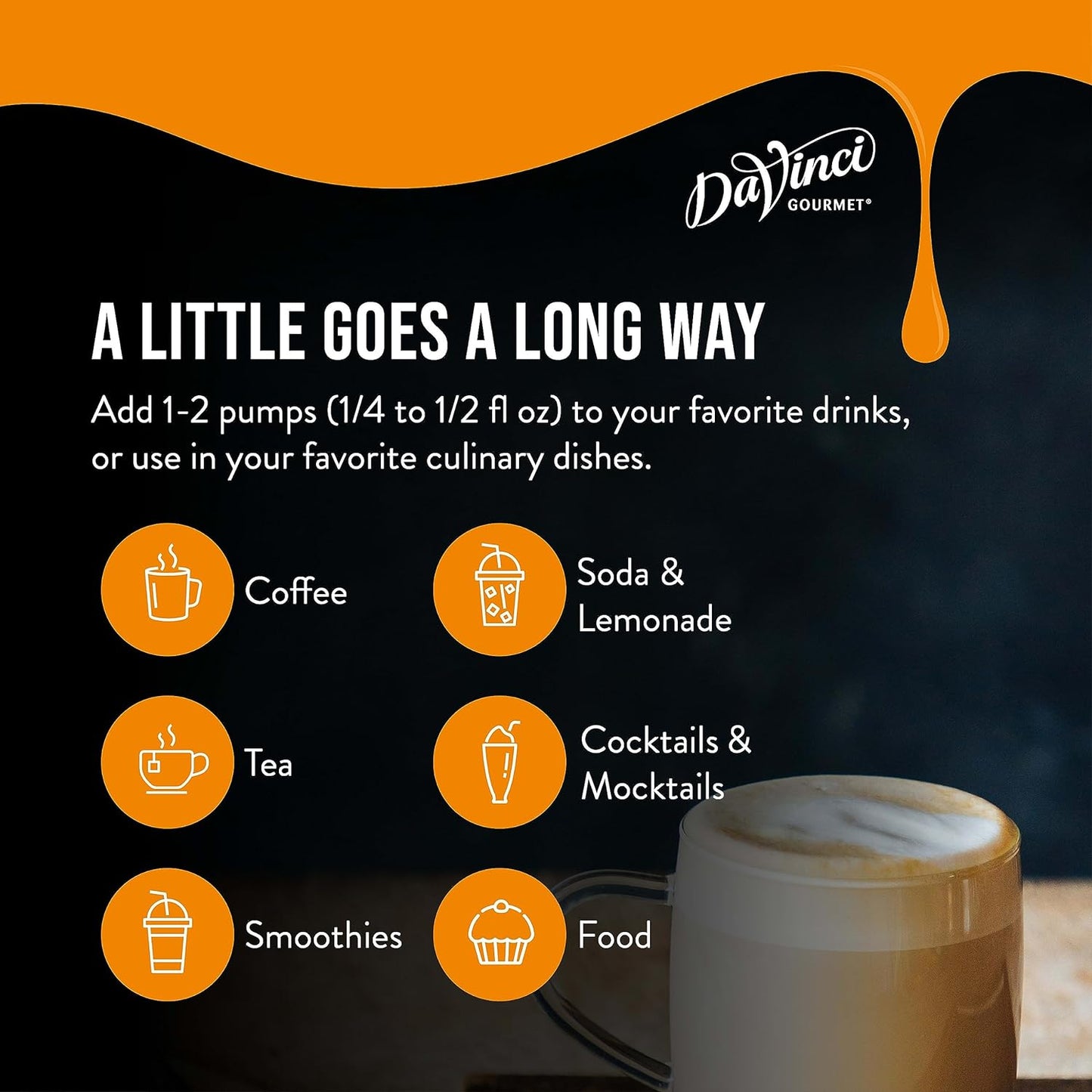 DaVinci Gourmet Classic Syrup, Fruit Variety Pack - Blueberry, Pineapple, Cherry, Coconut (Pack of 4)