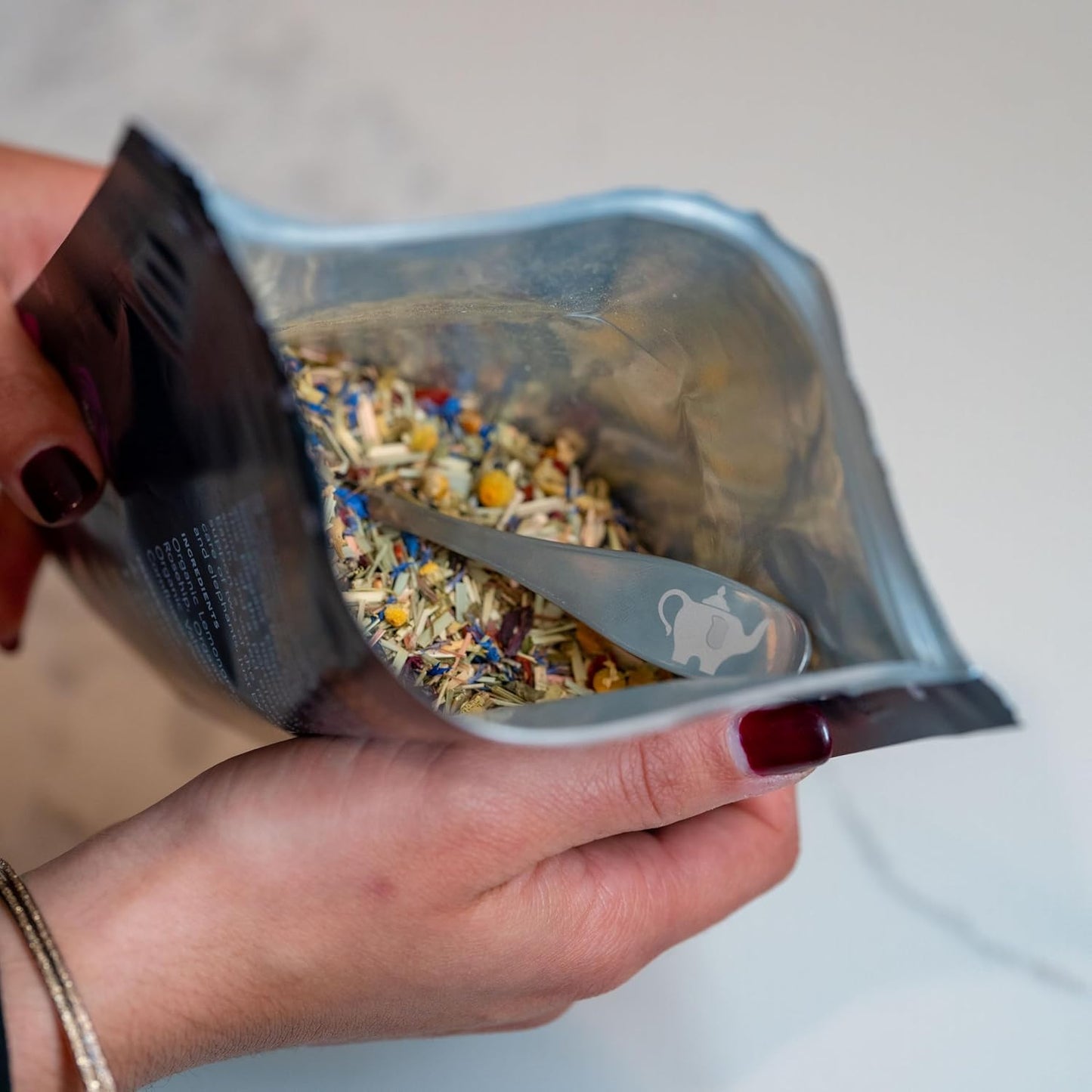 Luna Lullaby Sleep Tea, Organic Loose Leaf Herbal Tea – Calming, Relaxing Bedtime Tea – Chamomile, Valerian Root, Peppermint – 4 oz Resealable Bag (Makes 50 Cups) – The Elegant Elephant