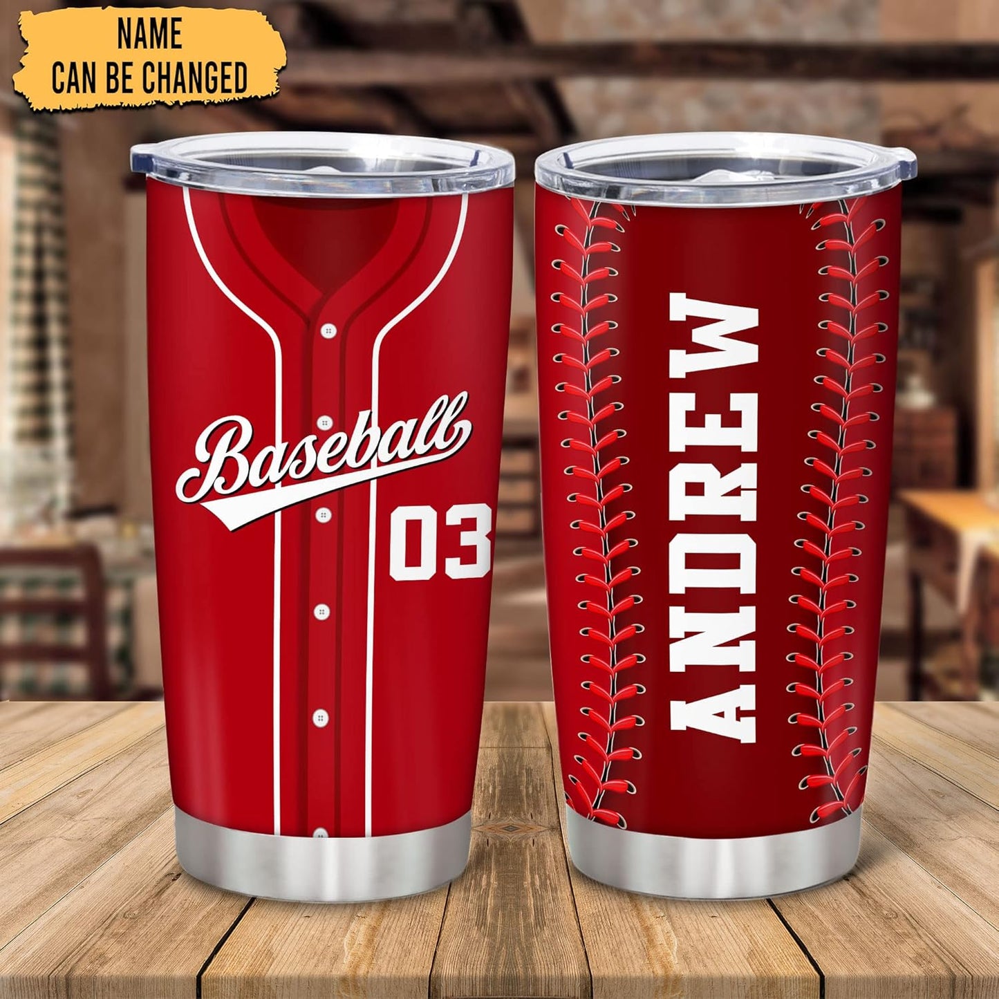 Hyturtle Personalized Baseball Tumbler Baseball Players Design Stainless Steel Double Walled Vacuum Insulated Tumblers 20oz30oz Coffee Travel Mug Cup Christmas Gift For Men Boys Friends Dad Sports Fan
