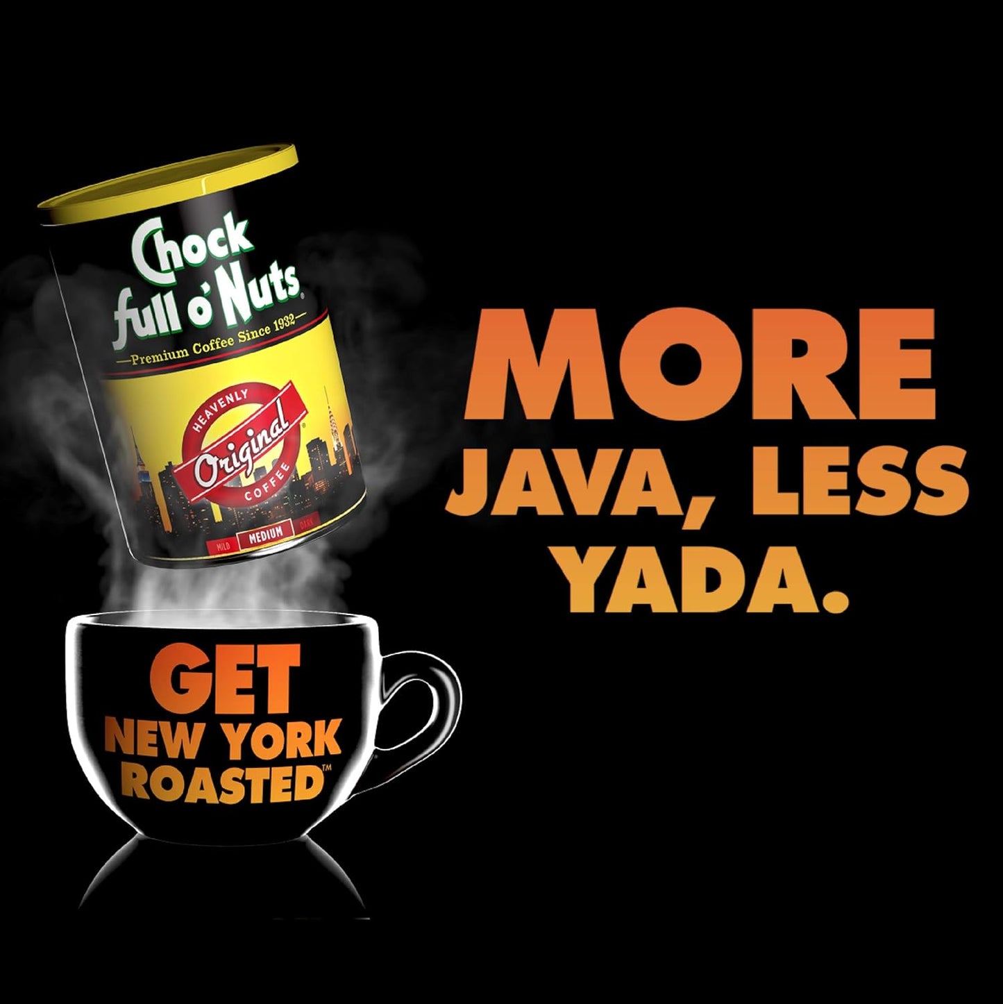 Chock full o’Nuts French Roast Ground Coffee – Premium Beans in Recyclable Steel Can – Rich Flavor & Aroma, Dark Roast – Perfect for Drip, Pour-Over, Percolator – 26 Oz Can