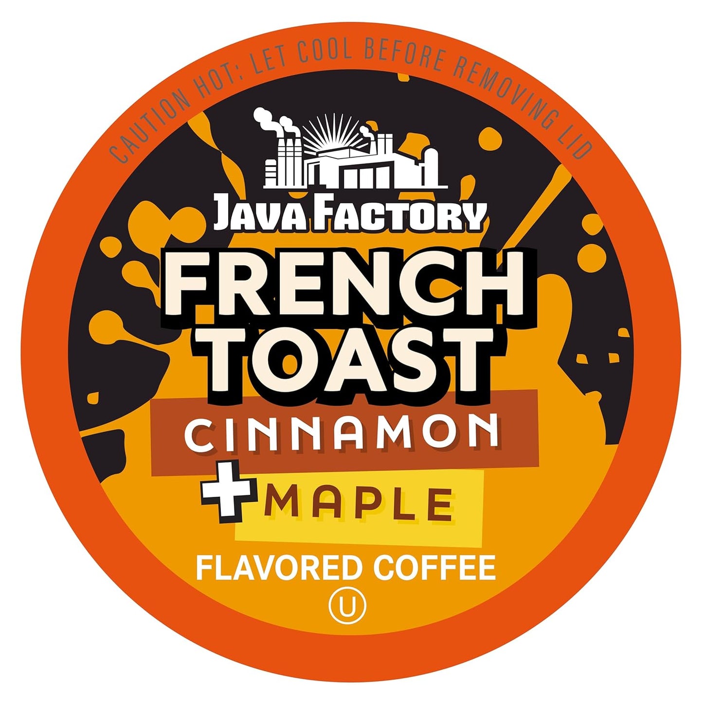 Java Factory Coffee Pods Cinnamon and Maple Flavored Coffee Compatible with K Cup Brewers Including 2.0, French Toast, 80 Count