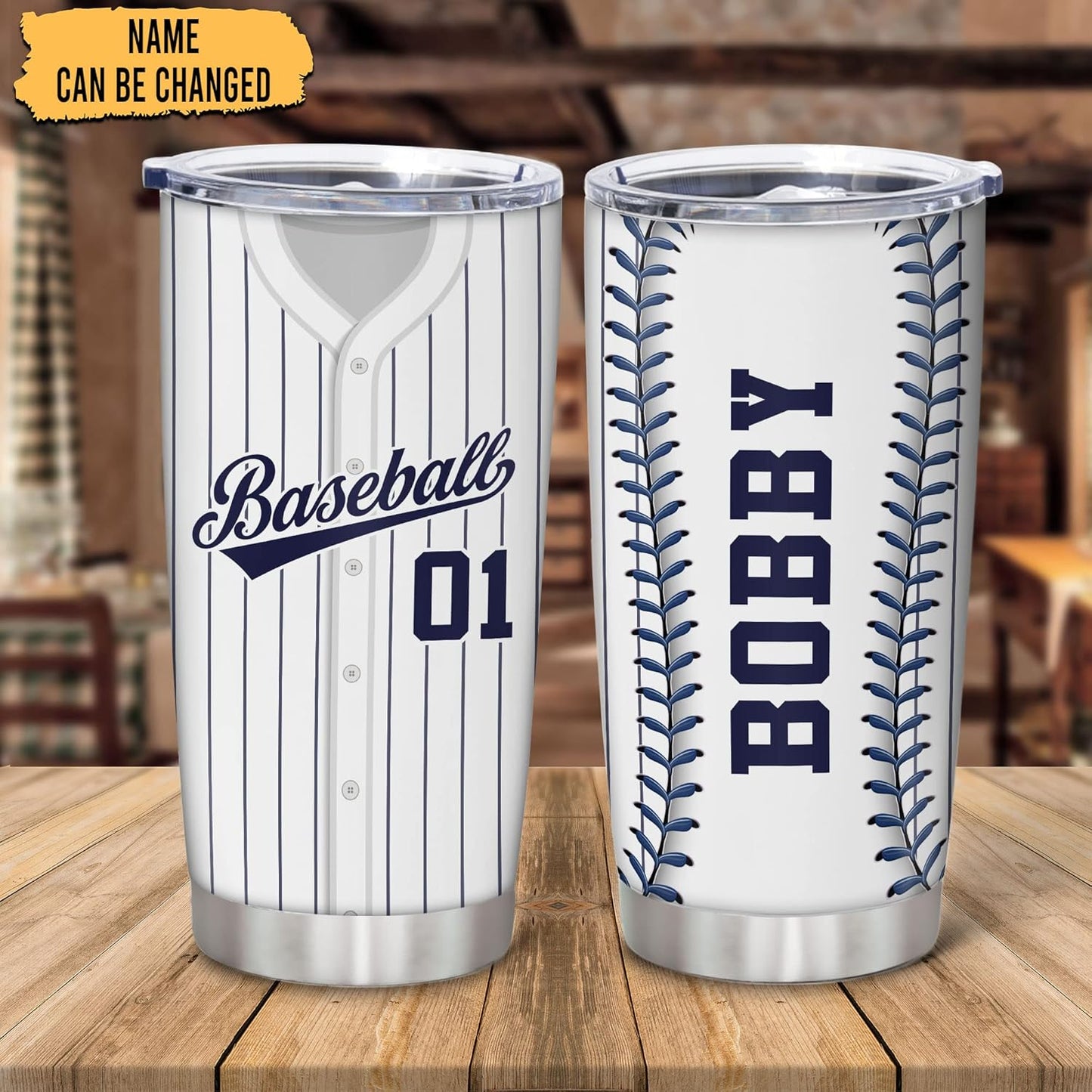 Hyturtle Personalized Baseball Tumbler Baseball Players Design Stainless Steel Double Walled Vacuum Insulated Tumblers 20oz30oz Coffee Travel Mug Cup Christmas Gift For Men Boys Friends Dad Sports Fan