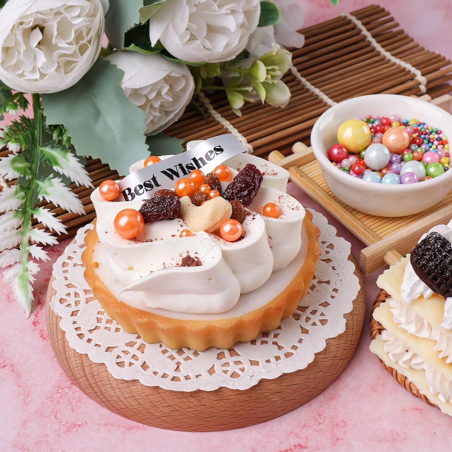 Royal Blue Sprinkles for Cake Decorating, 6 Sizes Mix 4.6 oz Edible Pearl Sugar Cupcake Ice Cream Topping for Wedding Parties Christmas Baking Supplies