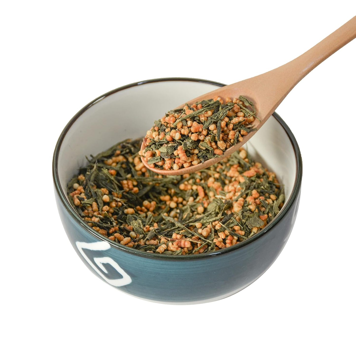 TIAN HU SHAN Genmaicha Green Tea with Roasted Rice, Low Caffeine Genmaicha Tea Loose Leaf 8 Ounce / 226g (Pack of 1)