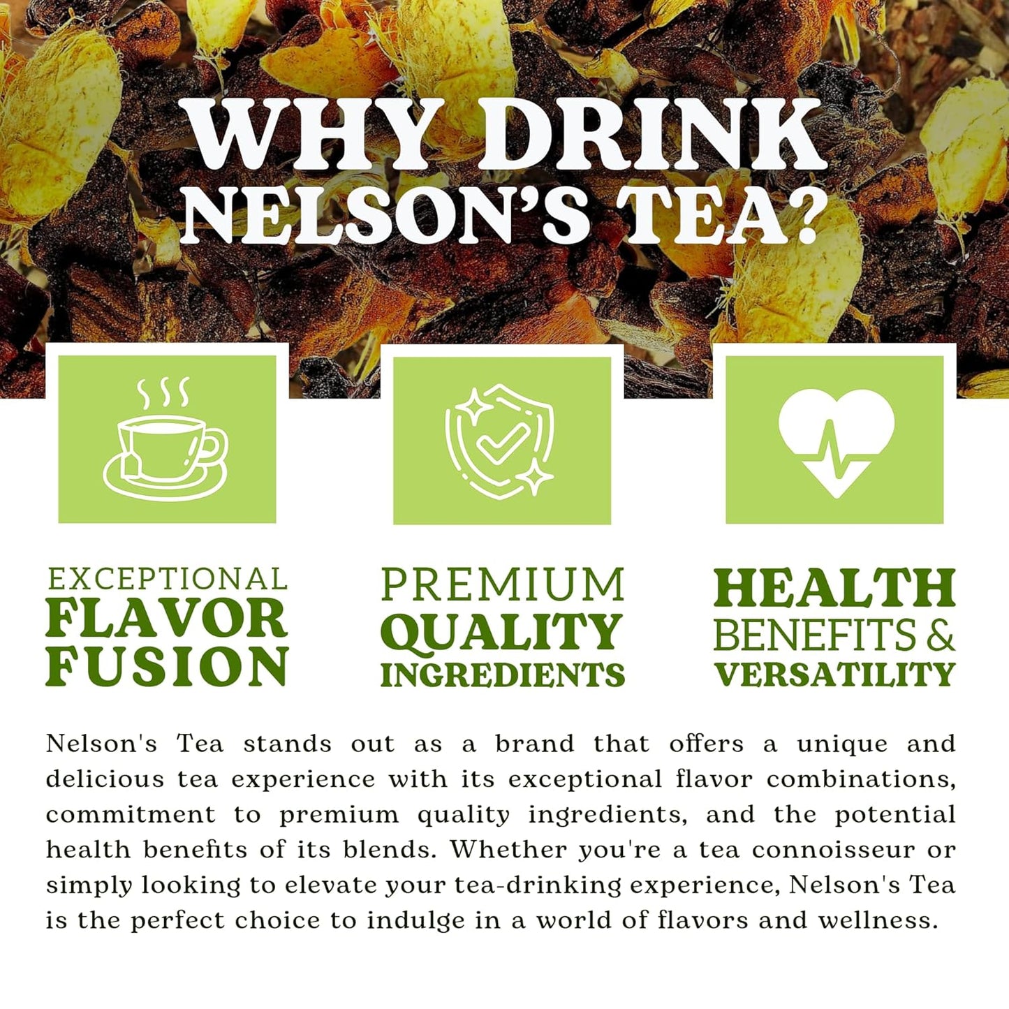 Nelson's Tea Really Root Beer - Sarsaparilla Root Herbal Loose Leaf Tea; Blend of Flavors like Sarsaparilla and Burdock, and More! - 16 oz