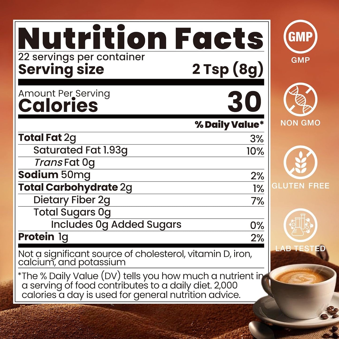 10 IN 1 Mushroom Mocha Coffee Blend, Sugar Free, Coconut, Cocoa Powder with Lion’s Mane, Chaga, Reishi, Cordyceps | Supports Focus, Immunity & Gut Health| Vegan, Gluten-Free, Non-GMO | 6.35Oz