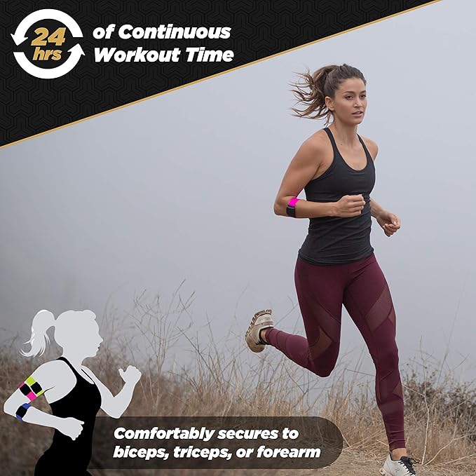 Scosche Rhythm R+2.0: Waterproof/Dustproof Armband with ANT+ & BLE Bluetooth Smart for Hyper Accurate Workout Heart Rate Monitoring with Wahoo, Peloton, LED Monitor, DDP Yoga, Strava