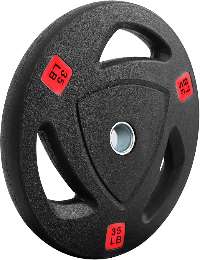 Signature Fitness Vinyl Coated Cast Iron Plate Weight