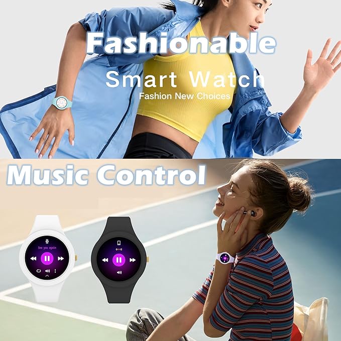 Smart Watch for Women Ladies Smartwatch for Android iOS Phones Heart Rate Sleep Tracker Fitness Watch 123+ Sports Modes Pedometer Calorie Counter