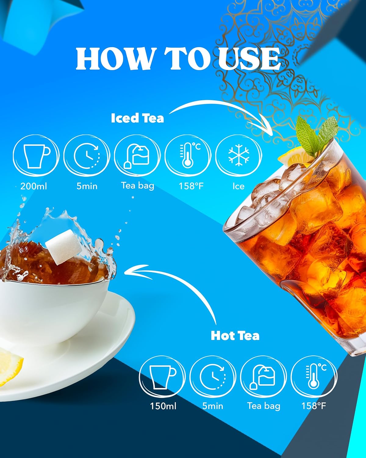 LOVARE Oriental Assorted Tea Variety Pack 32 Pack - Made in Ukraine - Tea Bags Individually Wrapped - Turkish Delight, Aladdin Lamp, Love Blossom, Night Beautea - Assorted Tea Bags Variety Pack