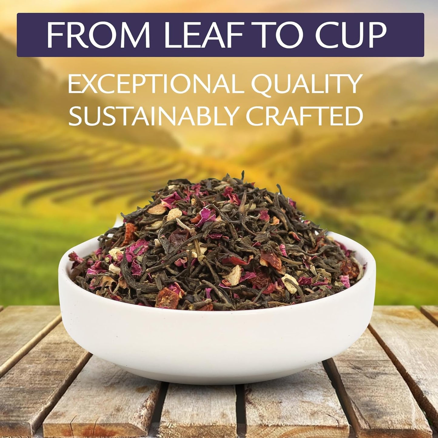 Birdsong Midnight Rosefinch: Organic Jasmine Green Tea with Rose and Orange, Light, Refreshing, Soothing Natural Tea with Citrus and Honey Notes, Medium Caffeine, Loose Leaf Hot Tea