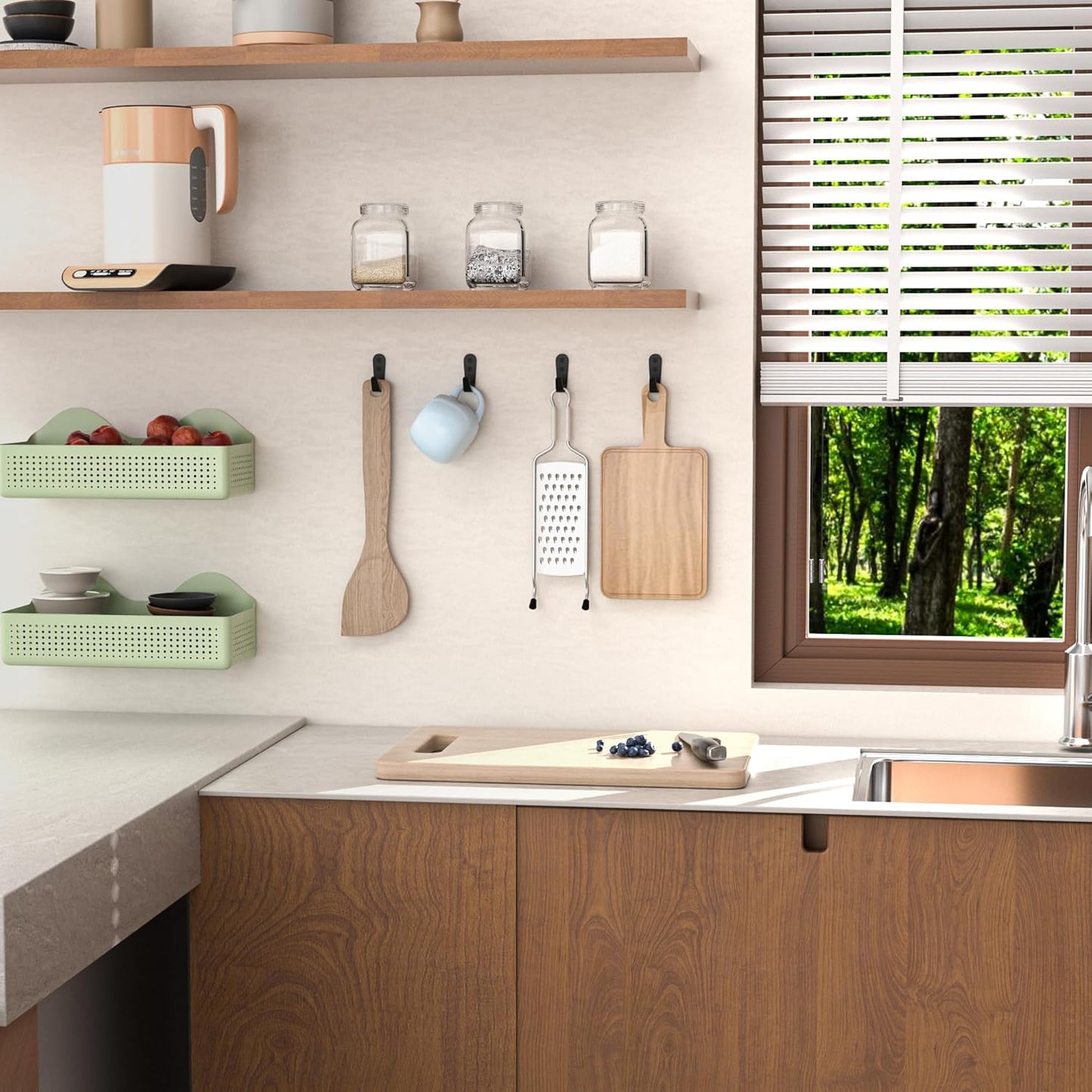 10PCS Wall Hooks - Coat, Backpack & Hanging Hooks for Bathroom, Bedroom, Entryway