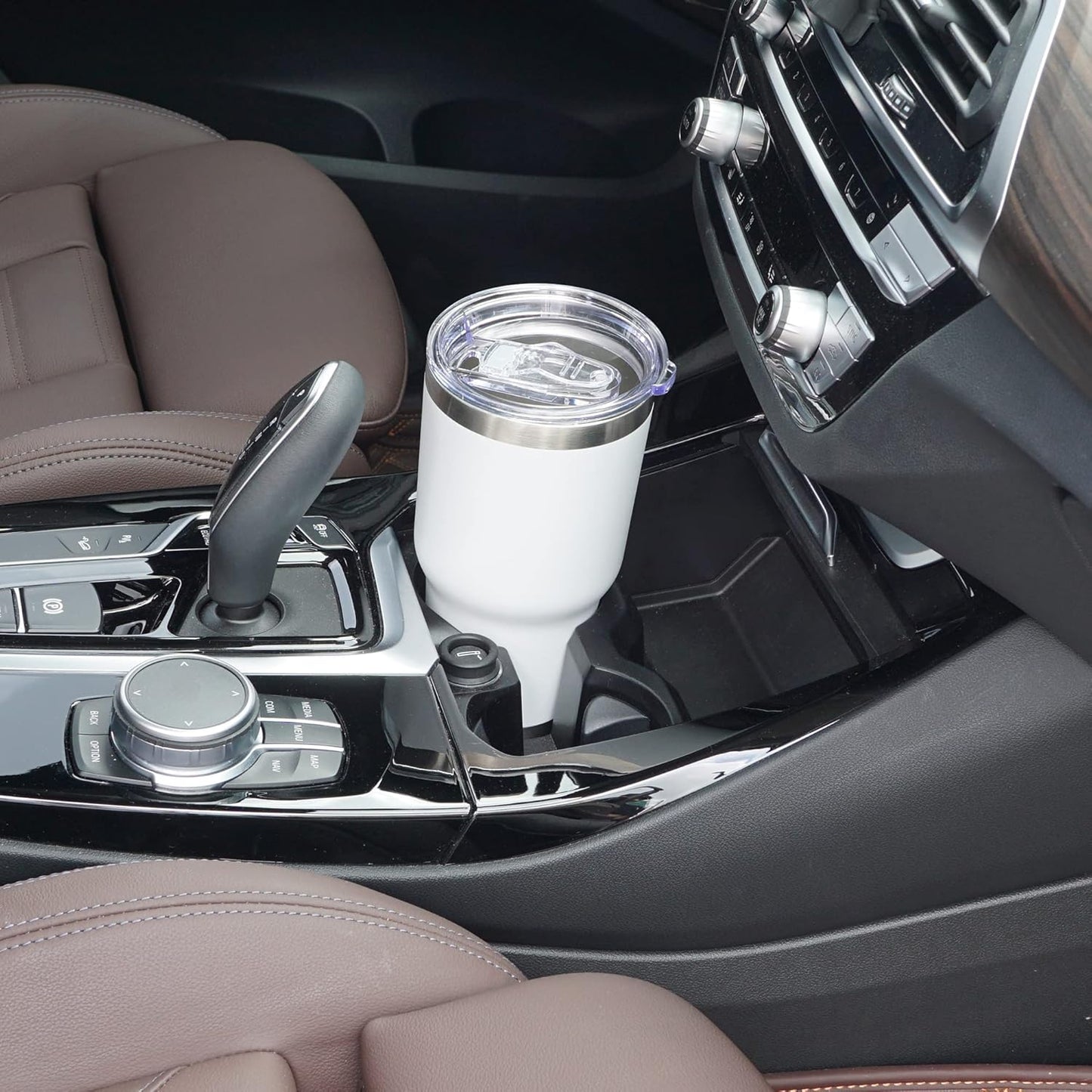 WETOWETO 30oz Tumbler, Stainless Steel Vacuum Insulated Water Coffee Tumbler Cup, Double Wall Powder Coated Spill-Proof Travel Mug Thermal Cup for Home Outdoor (White, 1 Pack)