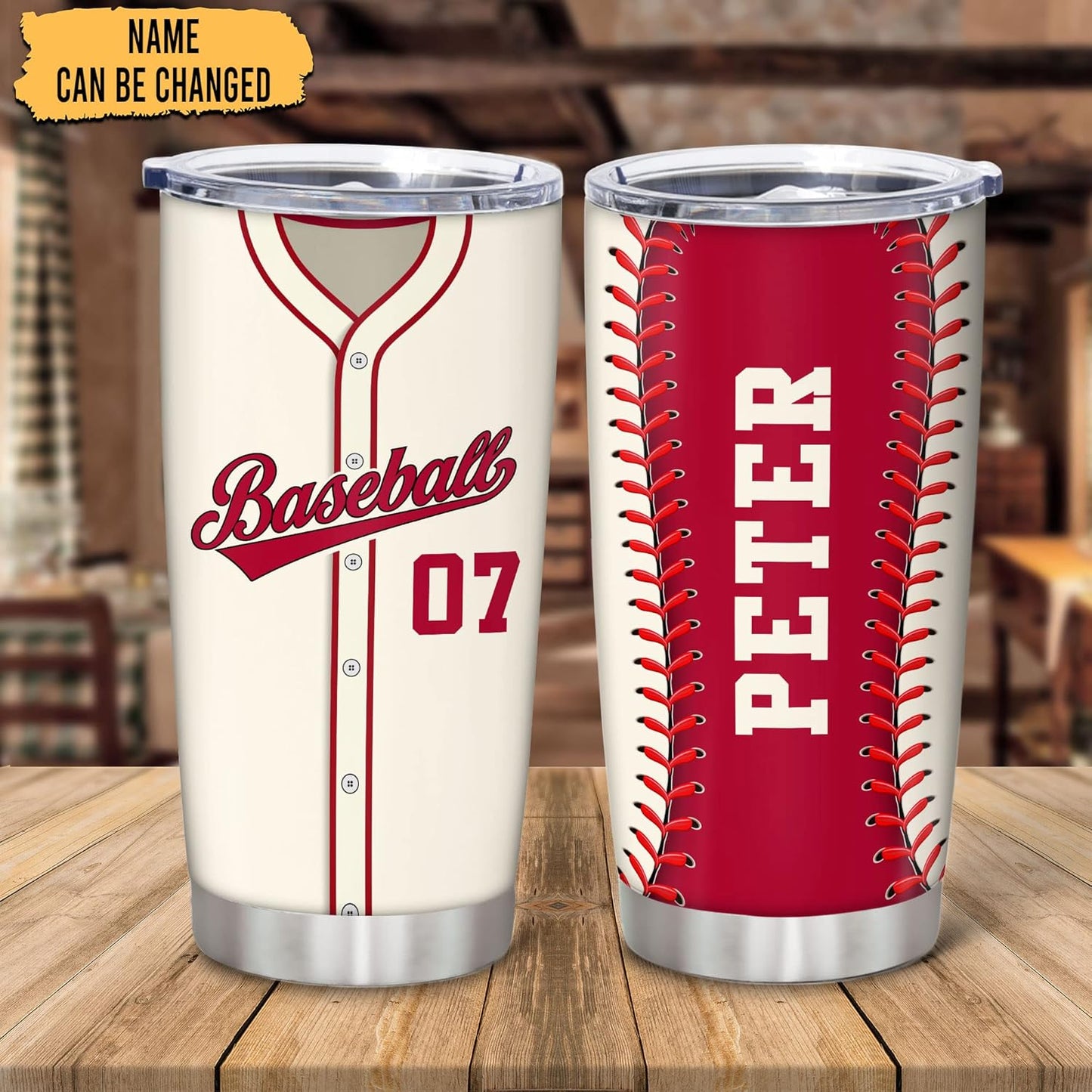 Hyturtle Personalized Baseball Tumbler Baseball Players Design Stainless Steel Double Walled Vacuum Insulated Tumblers 20oz30oz Coffee Travel Mug Cup Christmas Gift For Men Boys Friends Dad Sports Fan