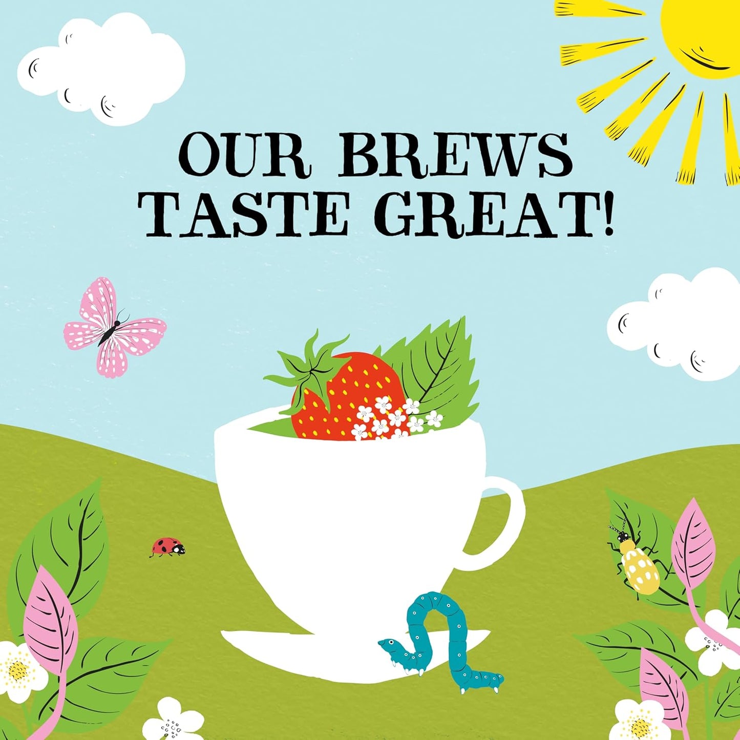 Clipper Tea Strawberry & Elderflower Herbal Tea – Caffeine Free, USDA Organic, Great Hot or Iced – Refreshingly Fruity, Natural, Fair & Delicious – 200 Tea Bags