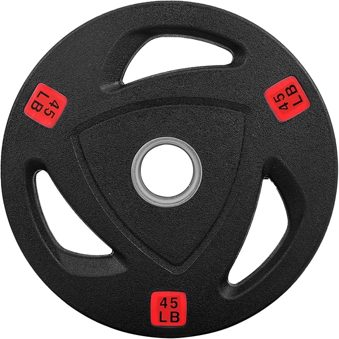 Signature Fitness Vinyl Coated Cast Iron Plate Weight