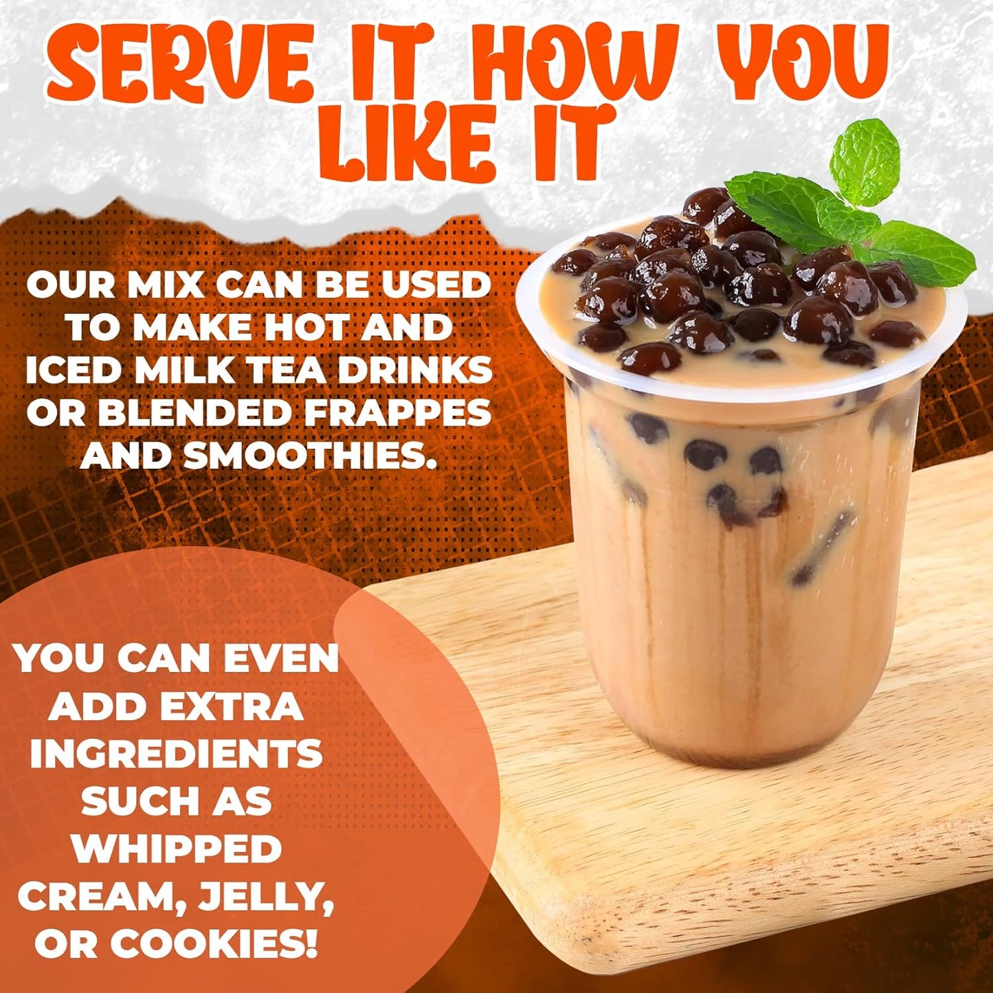 Fusion Select 5 Packs Taro, Mango, Honeydew, Strawberry Bubble Tea Kit Set With Extra Rich Tapioca Pearls, Straws