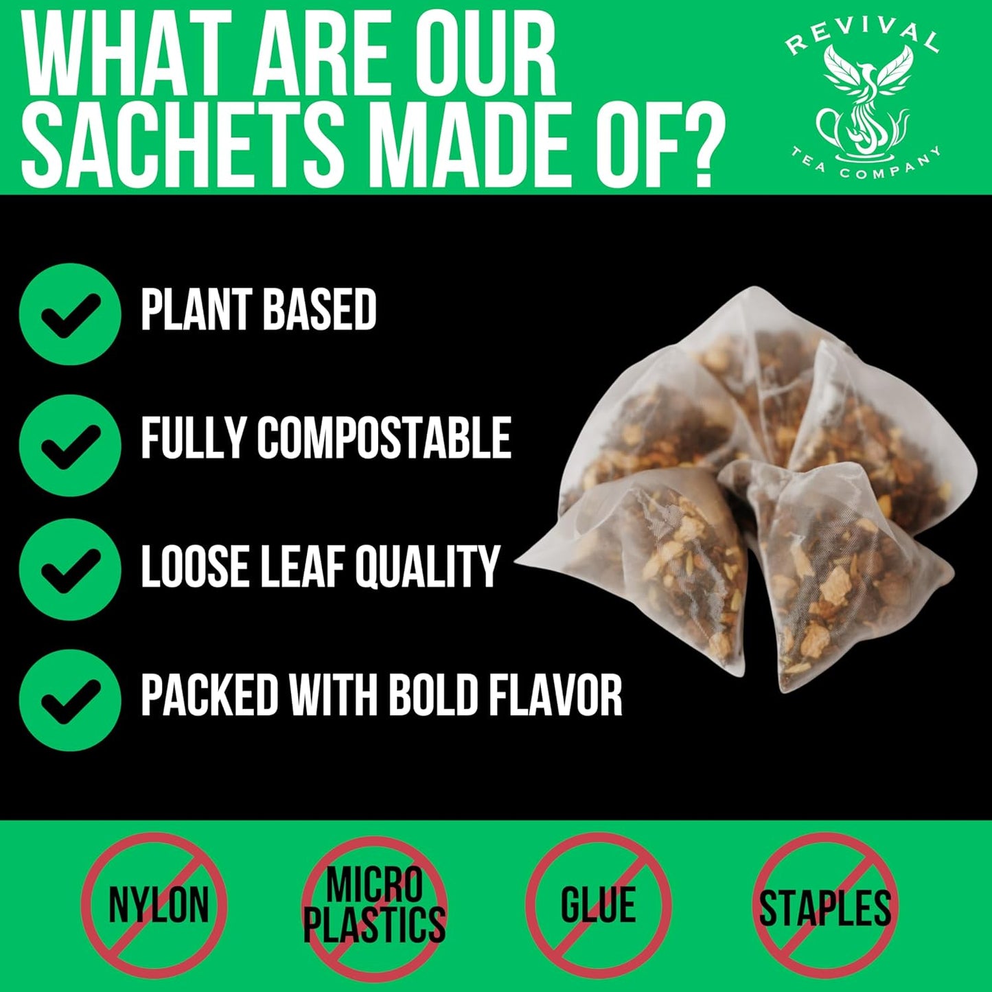 Revival Tea Company Blue Tea - Butterfly Pea Flower and Black Tea Blended with Other Herbal Tea Flavors - Loose Leaf 6 Ounces`