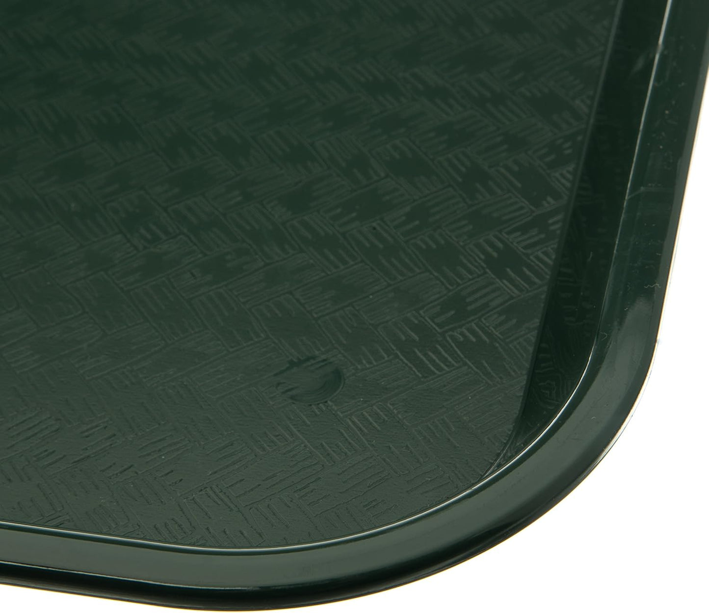 Carlisle FoodService Products Cafe Fast Food Cafeteria Tray with Patterned Surface for Cafeterias, Fast Food, And Dining Room, Plastic, 17.87 X 14 X 0.98 Inches, Forest Green