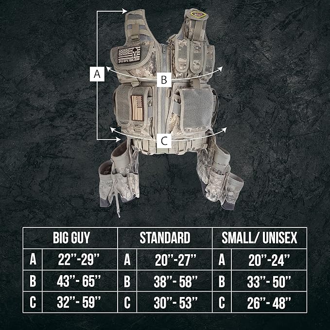 SOTG Delta Tactical Tool Vest with Tools Pouches, Lightweight & Durable Construction Vest with Weight Dispersal Technology