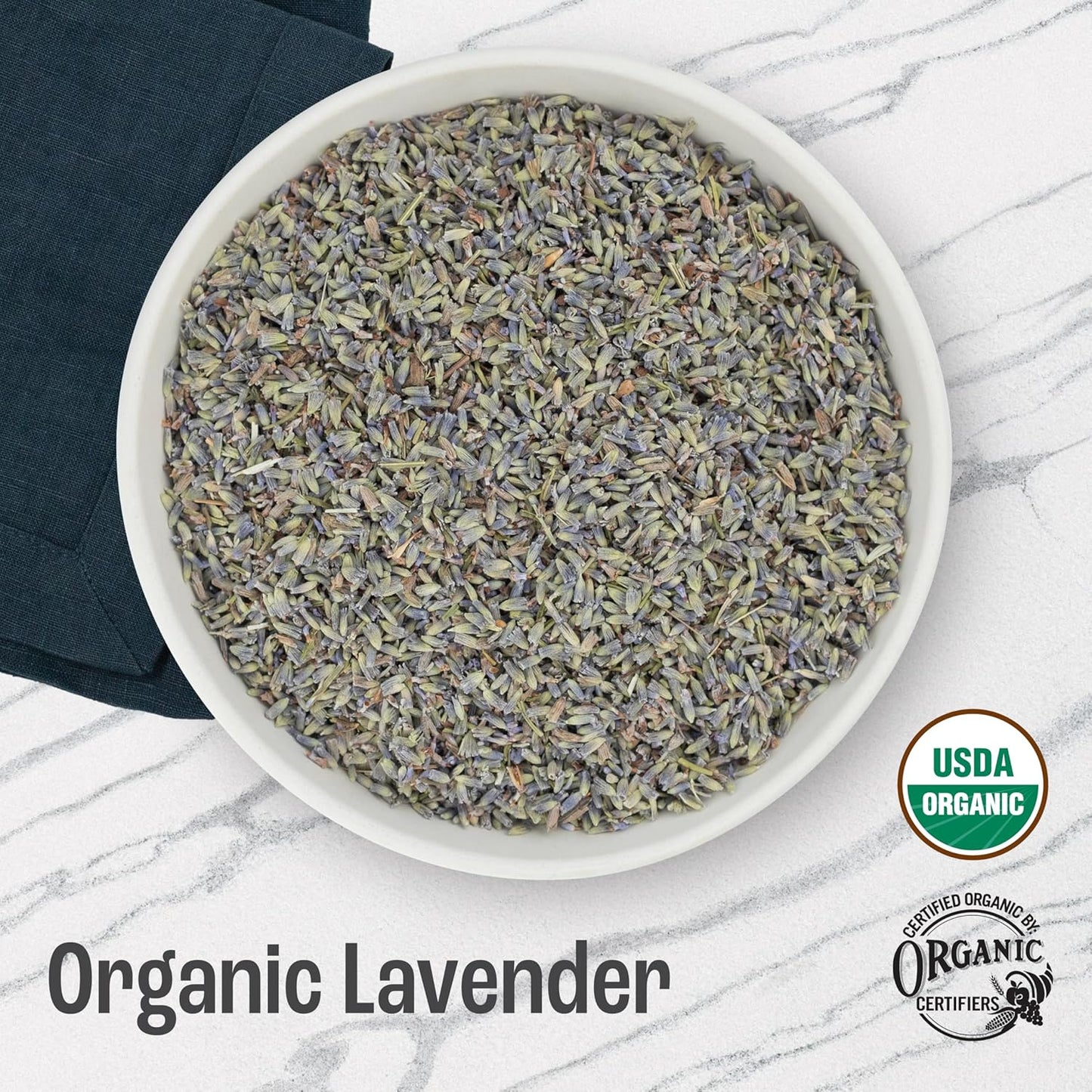 J MAC BOTANICALS, Organic Lavender Buds (16 oz, 1 Pound Bag) Bulk, Dried Flowers, Flower