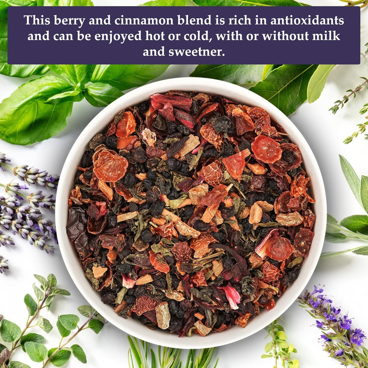 Birdsong Fountain of Pitta: Organic Green Tea Bags with Berries, Rooibos, and Cinnamon | Light, Refreshing and 100% Natural Tea with Health Benefits | 18 Pyramid Tea Sachets