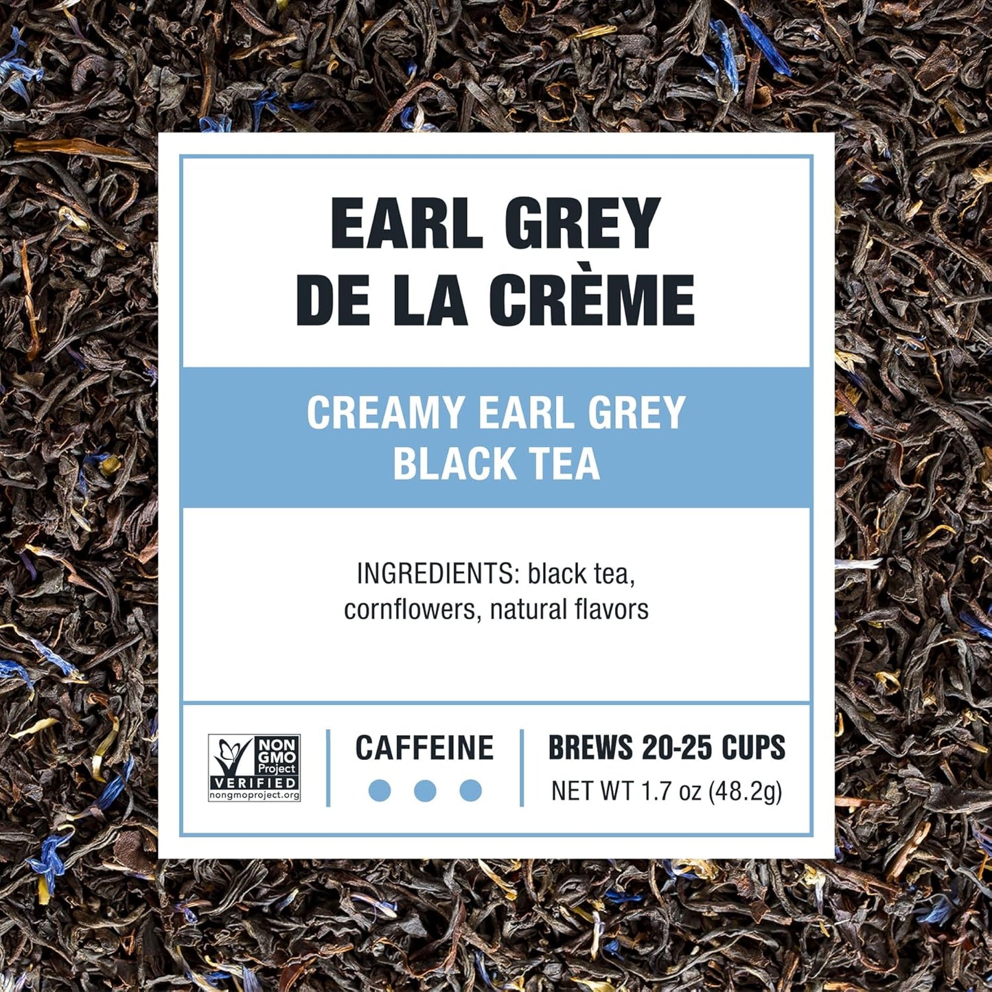 Tiesta Tea - Earl Grey de la Crème, Premium Loose Leaf Tea Blends, Caffeinated Black, Make Hot or Iced & Brews Up to 25 Cups - 1.7 Ounce Resealable Pouch