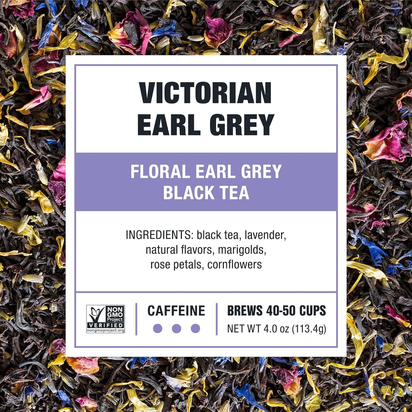 Tiesta Tea - Victorian Earl Grey, Loose Leaf, Floral Earl Grey Black Tea, Premium High Caffeinated Black Drink, Make Hot or Iced, Brews Up to 50 Cups, 4oz Refillable Tin