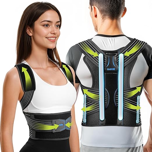 All-round Back Belt Support for Women Men, Breathable Durable Lumbar Support Brace, Lightweight and Invisible Under Clothing, Back Support Brace for Scoliosis Hunchback, Size XL (Upper Waist: 47.2"-53.2")