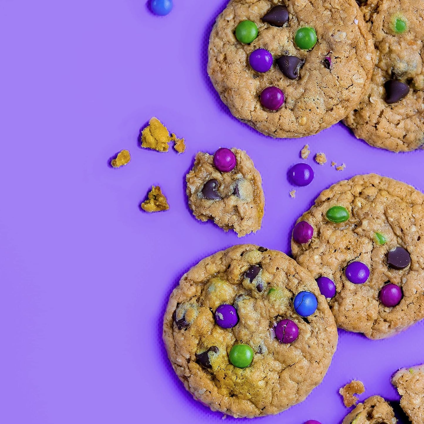 Miss Jones Baking Gluten-Free Monster Cookie Mix - Certified Gluten Free & Made with 100% Oats, Easy To Bake Desserts & Treats, Artificial Colors, 10.57 Ounce (Pack of 6)