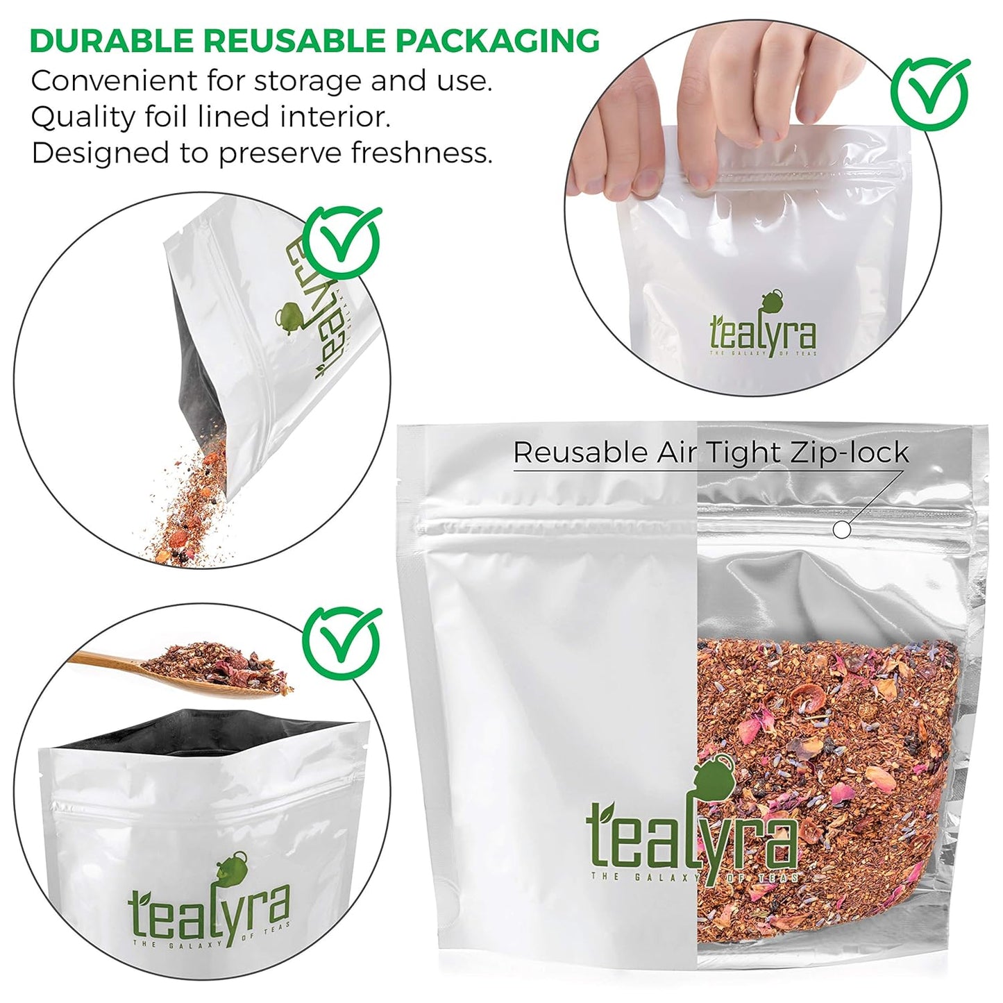 Tealyra - Rooibos Roman Province - Red Bush - Lavender and Blueberries - Herbal Loose leaf Tea - Caffeine-Free - Relaxing Tea - All Natural - 110g (4-ounce)